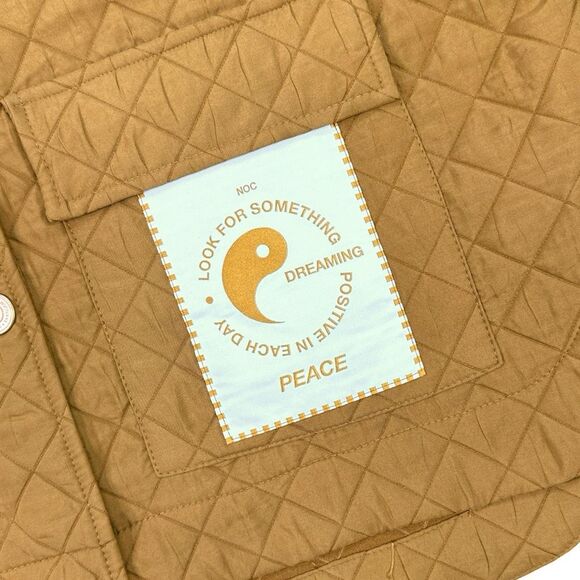 Nocturne Oversized Quilted Jacket - Camel - Size XL - Picture 2 of 5